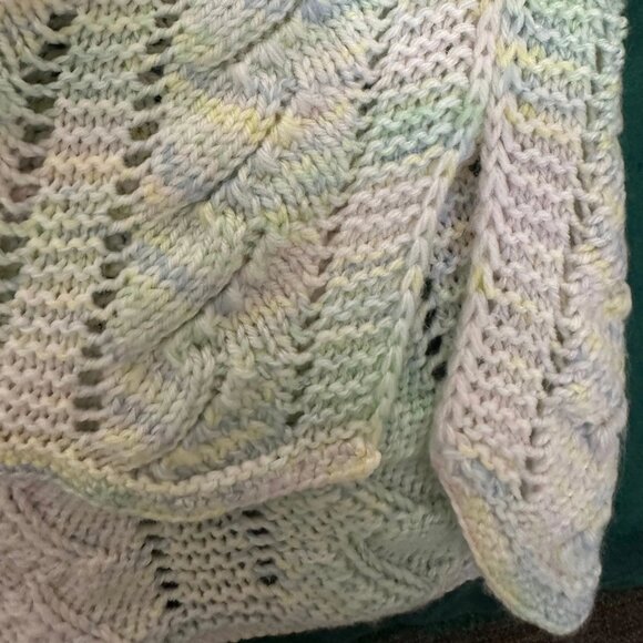 Handmade Hand Knitted Sweater Girl Clothes Children 3-5 Years Old Summer Blouse - Picture 3 of 9